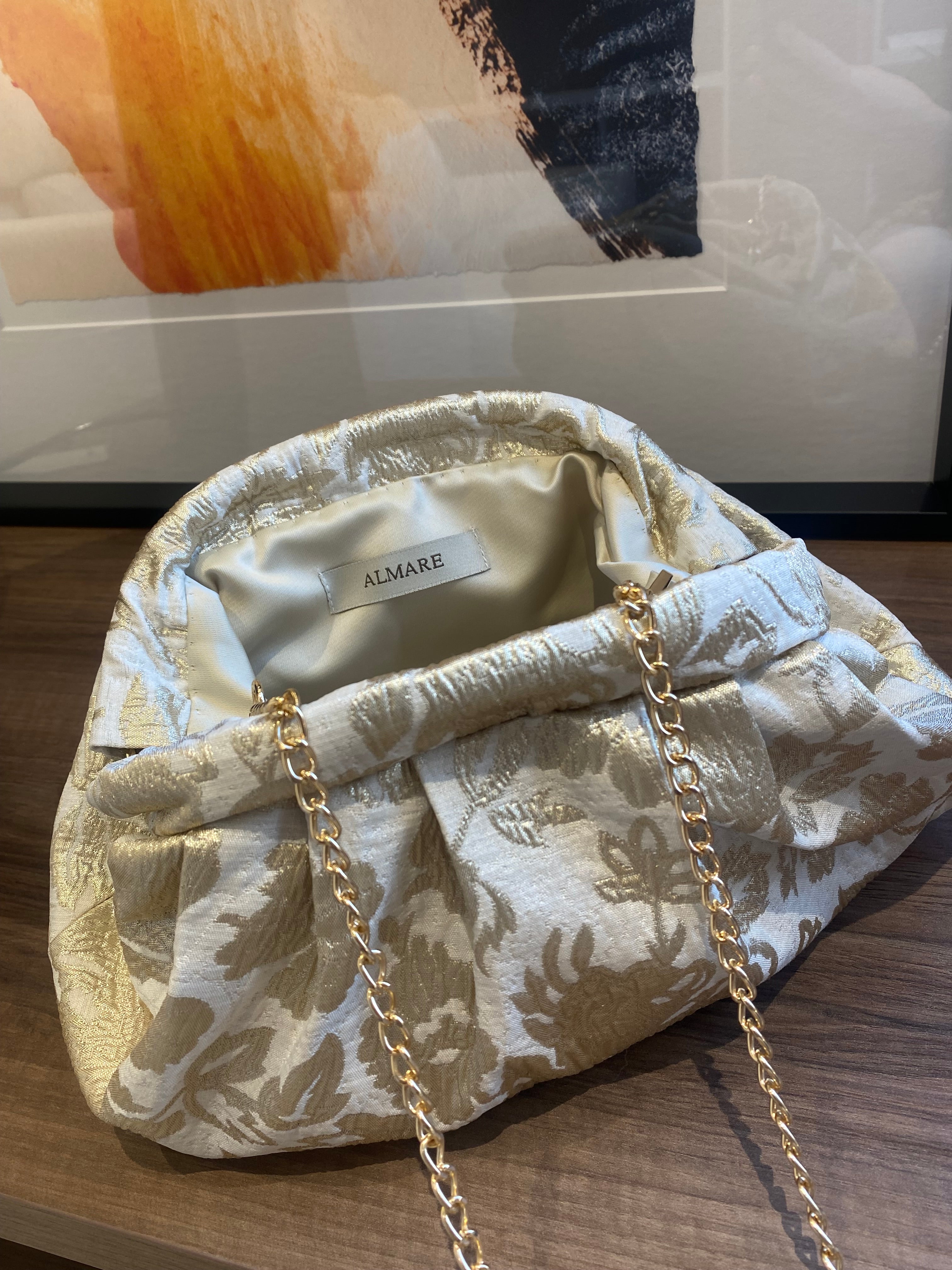 Bolso Marcela brocado floral