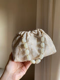 Bolso Ágata beige lentejuelas