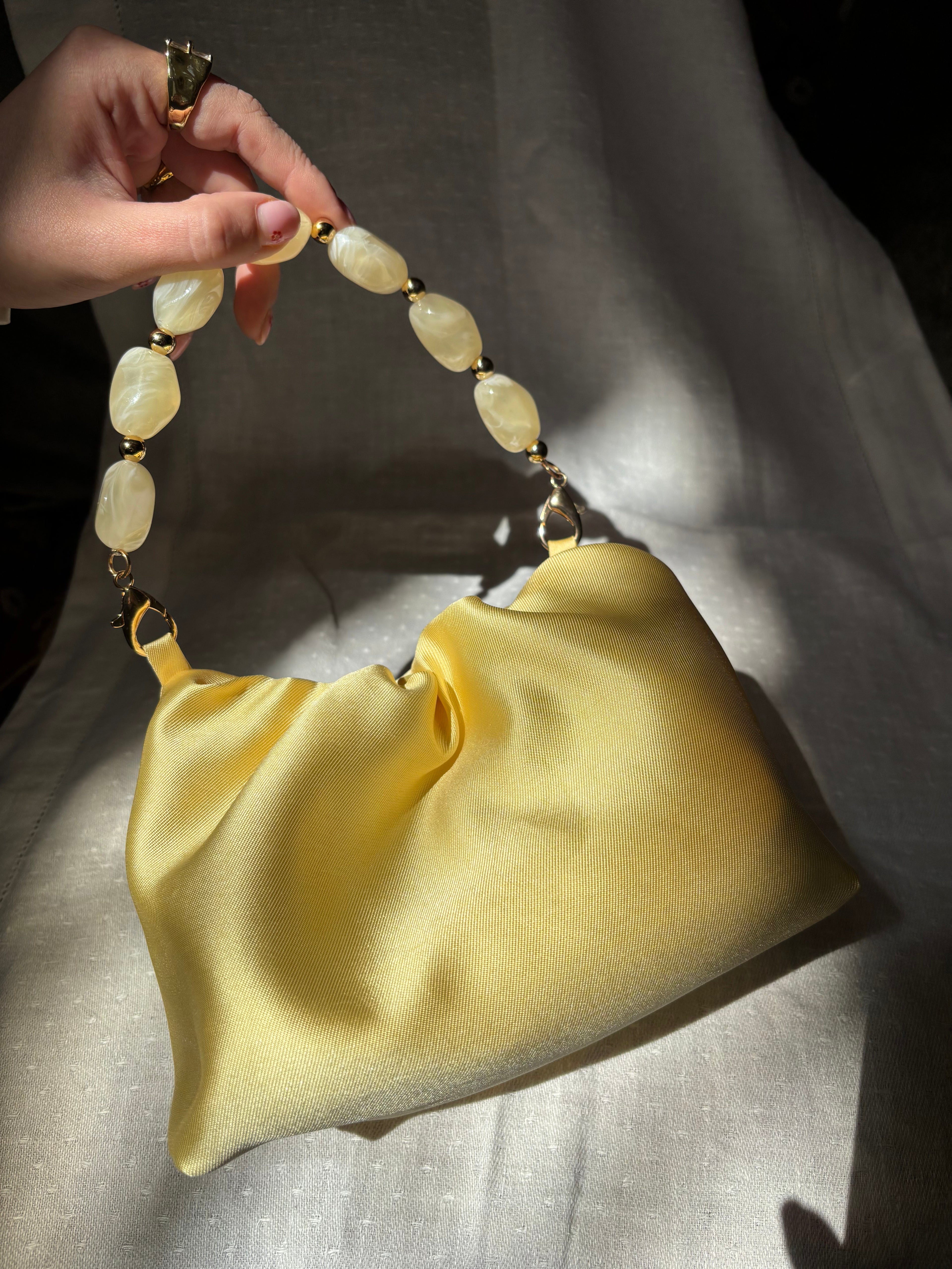 Bolso Ágata amarillo mantequilla