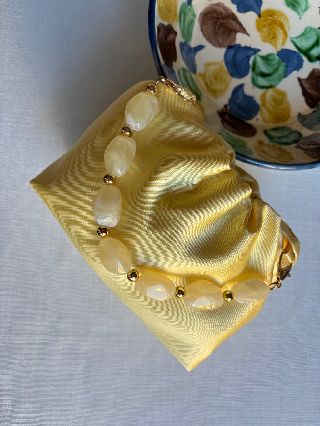 Bolso Ágata amarillo mantequilla