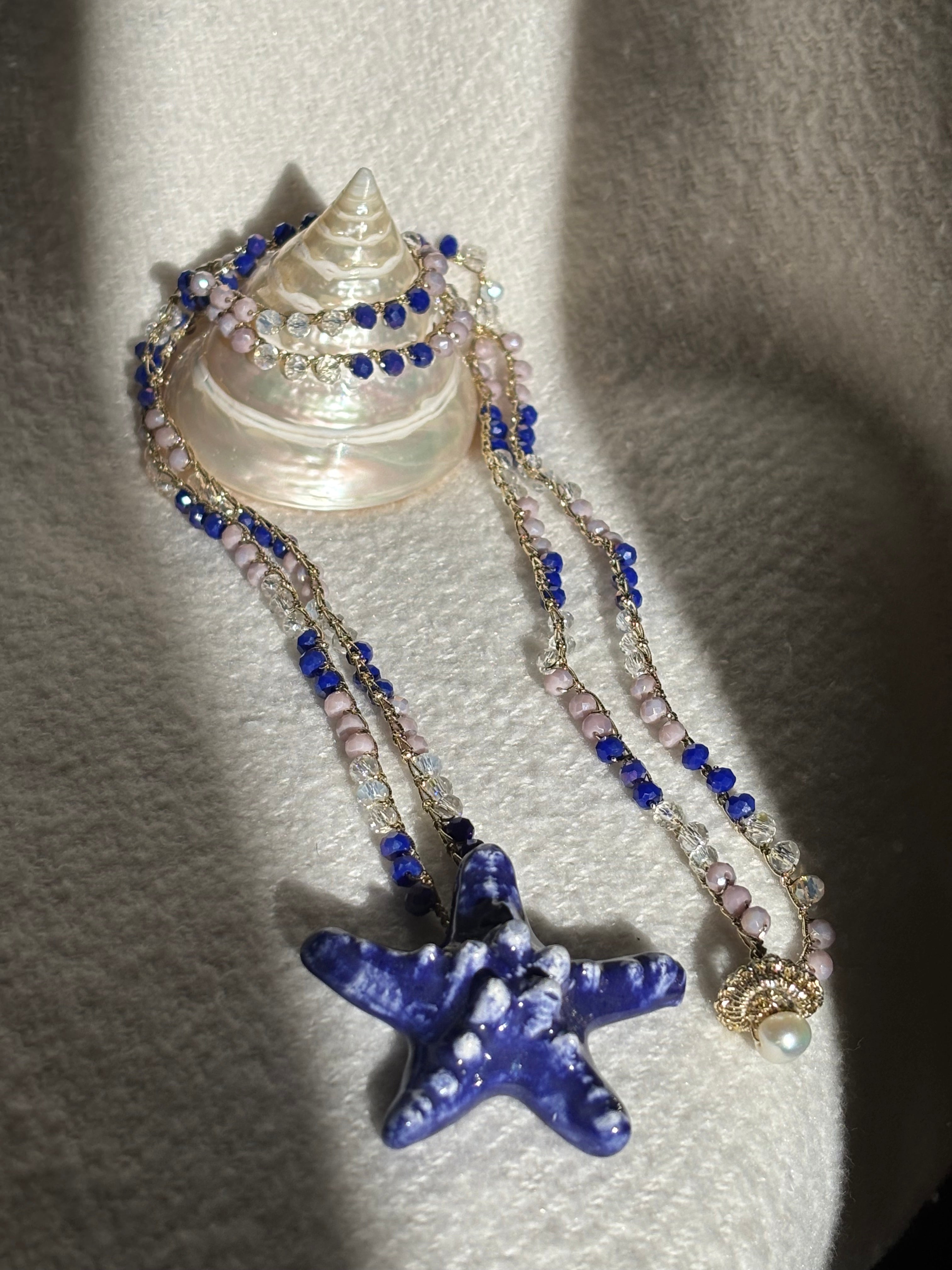 Collar Níjar estrella azul