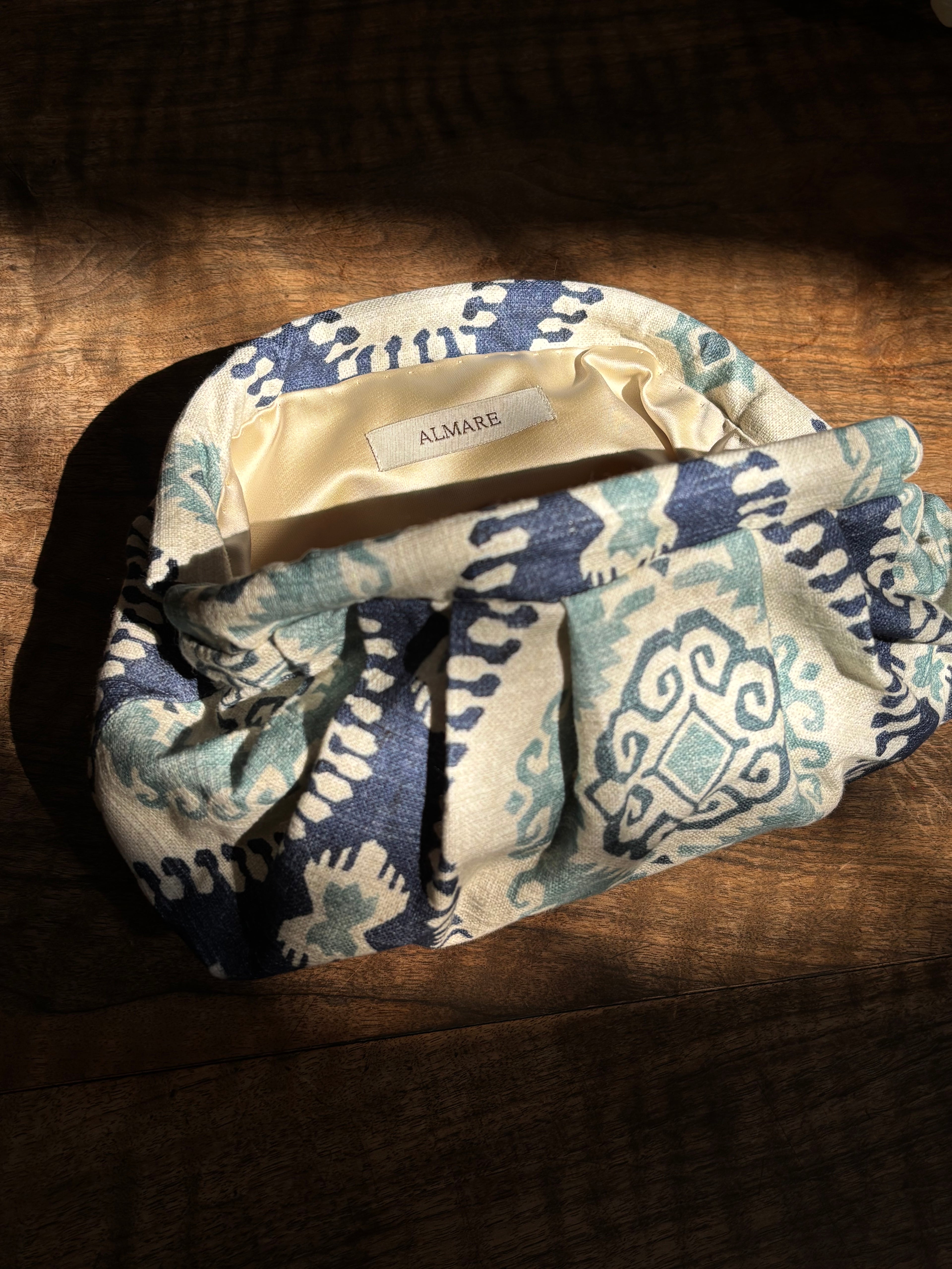 Bolso Marcela estampado étnico azul