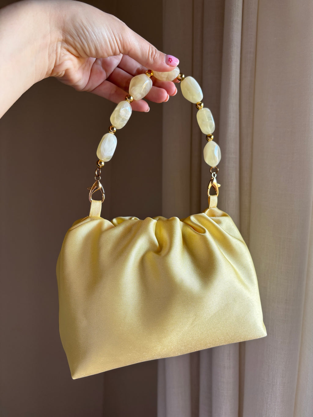 Bolso Ágata amarillo mantequilla