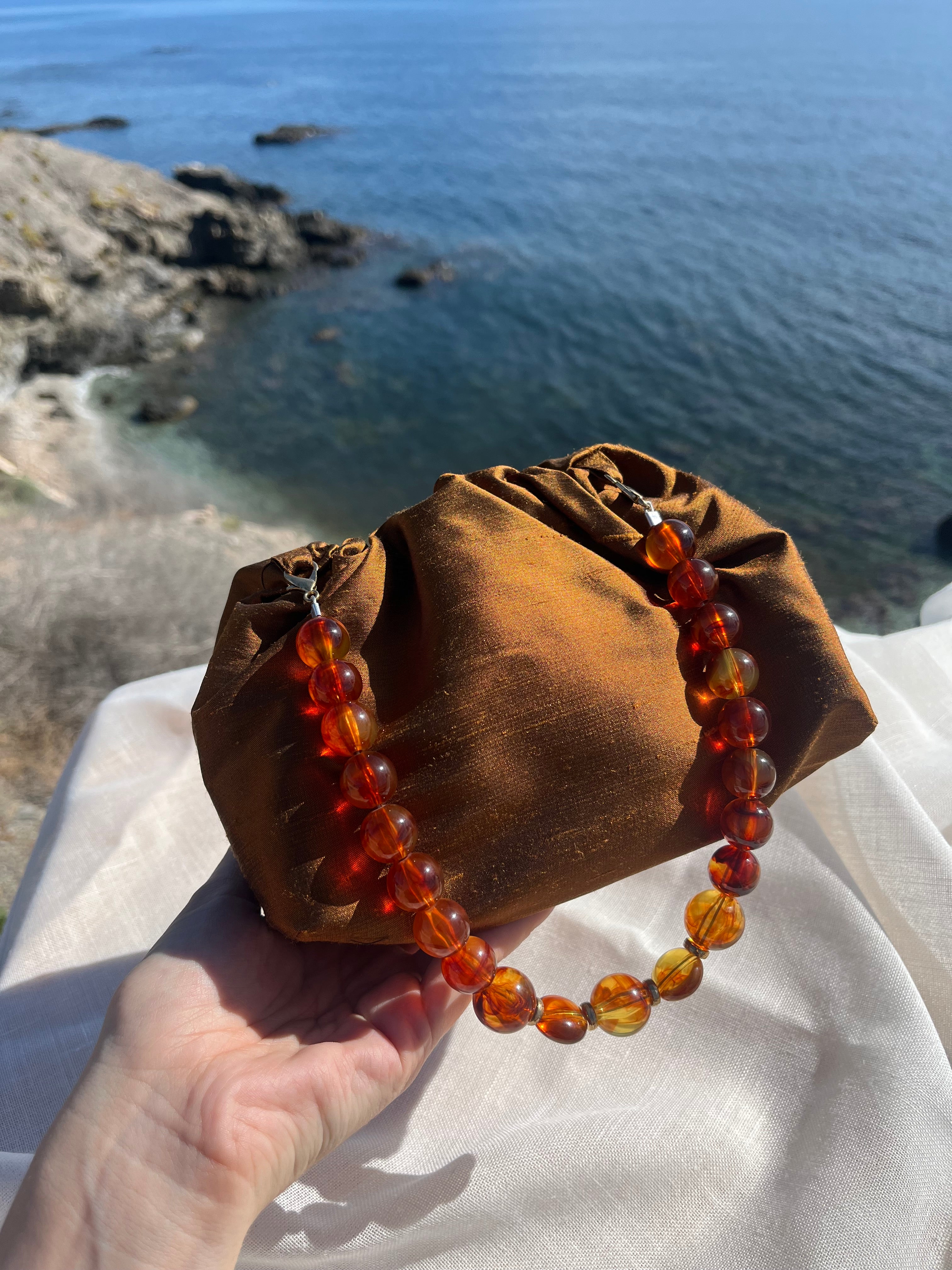 Bolso Ágata marrón cobrizo